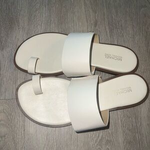 Michael Kors Cream Slide Sandals